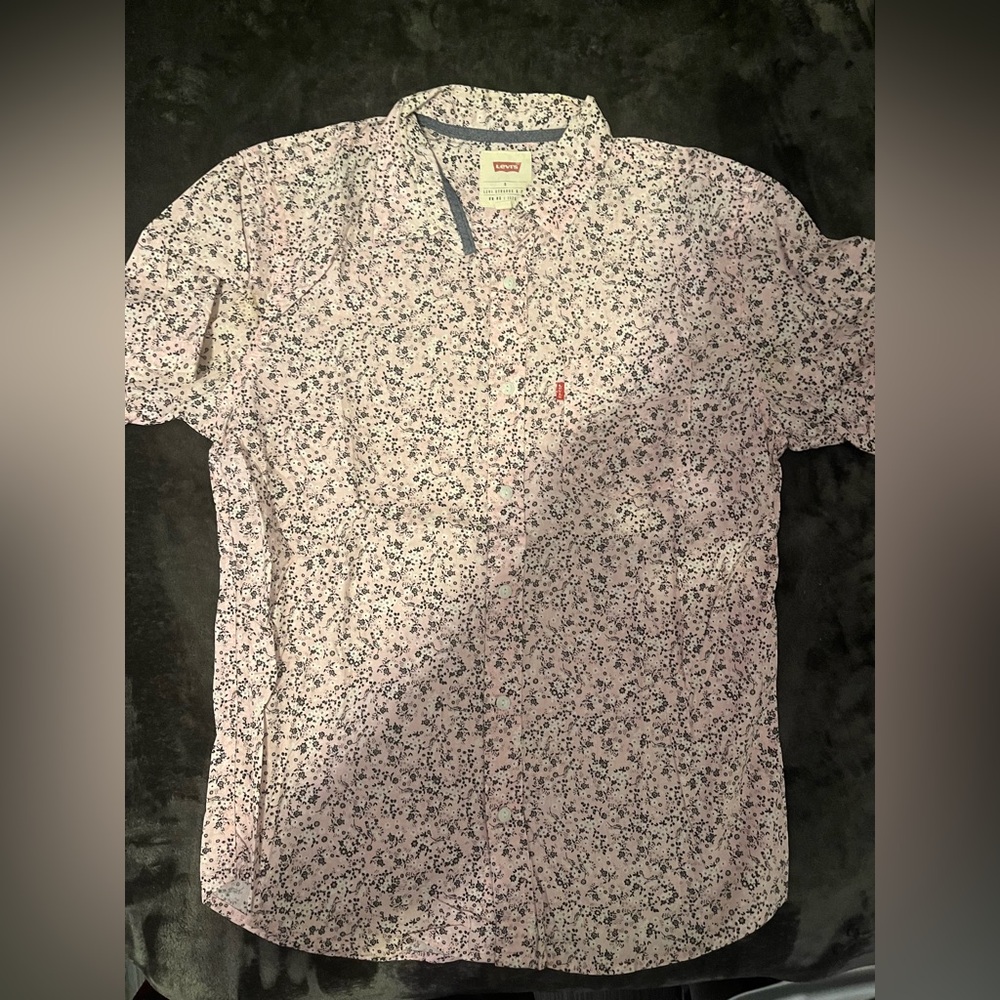 Pink Levi’s Men’s Button Up Shirt